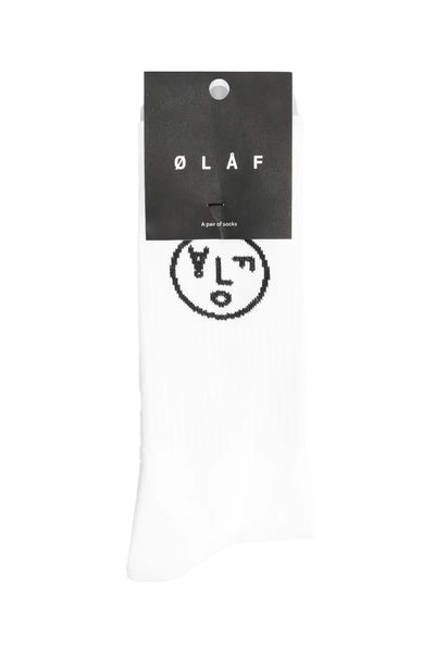 Olaf Face Logo Socks White