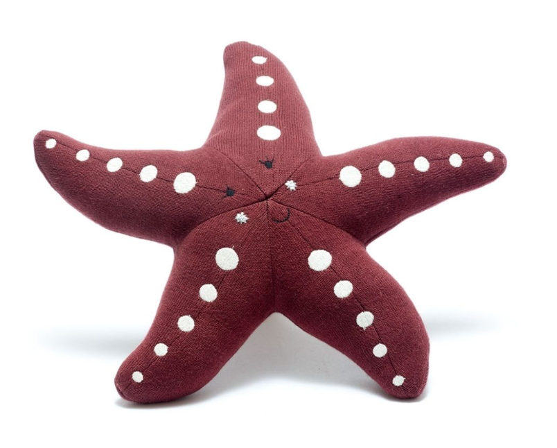 Best Years Dark Pink Organic Cotton Knitted Starfish 