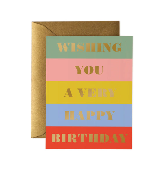 Colour Block Birthday Card