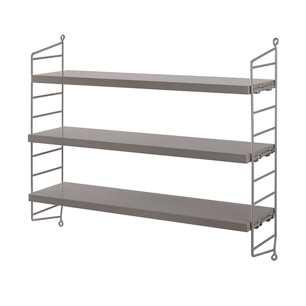 Gray pocket shelf