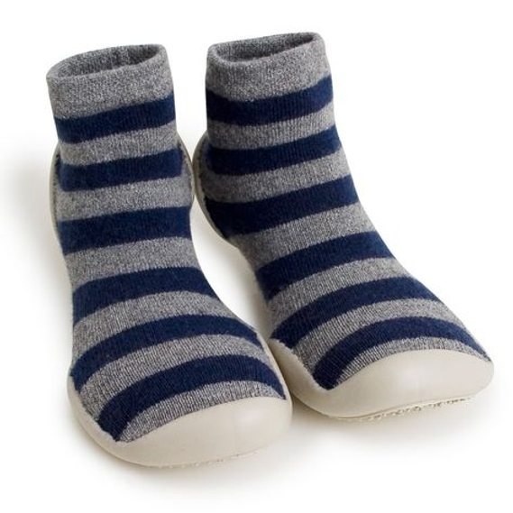 Mountain Stripes Cashmere And Wool Slippers