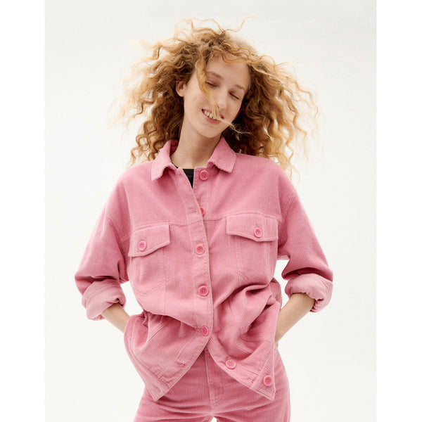 Thinking Mu | Phoebe Corduroy Jacket | Pink