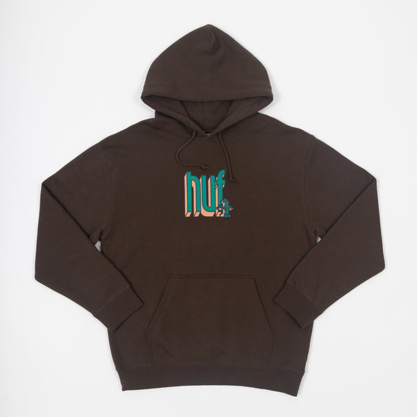 Brown Bookend Pullover Hoodie