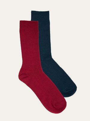 Knowledge Cotton Apparel  2-pack Classic Socks ( 6 colour ways)
