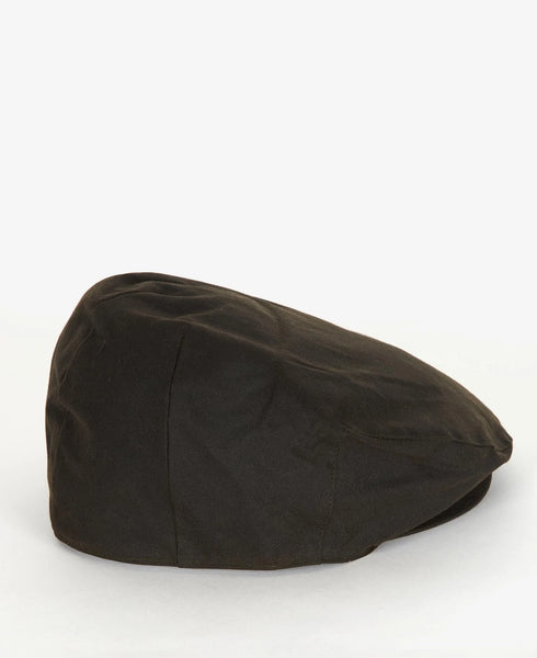 Barbour Wax Flat Cap - Olive