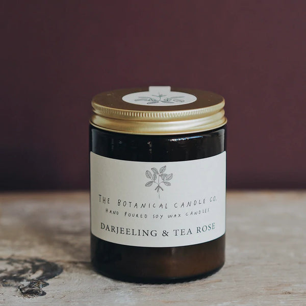 The Botanical Candle Company Darjeeling And Tea Rose 120ml Candle