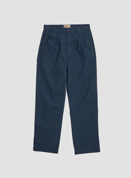 Pleated Chino Black Navy