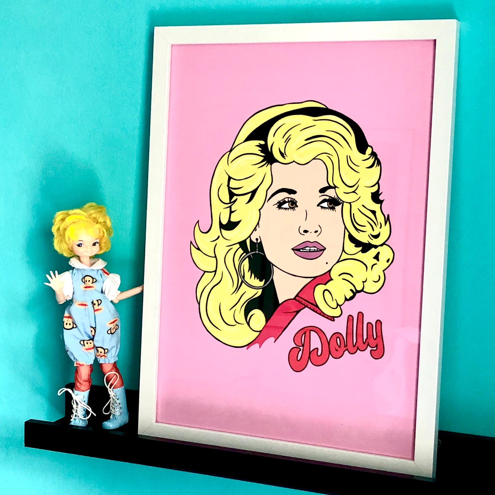 &Quirky Dolly Parton Art Print
