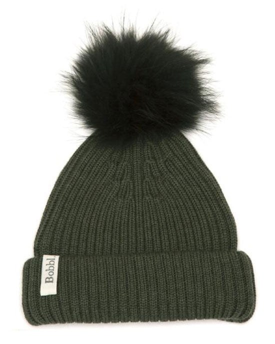 Merino Wool E Hat Hunter Green