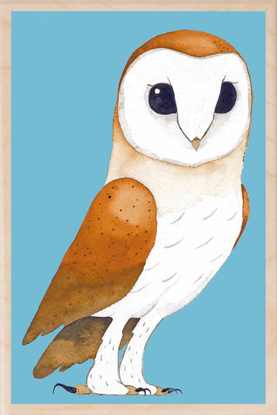 The Wooden Postcard Company Wooden Pc Matt Sewell Barn Owl