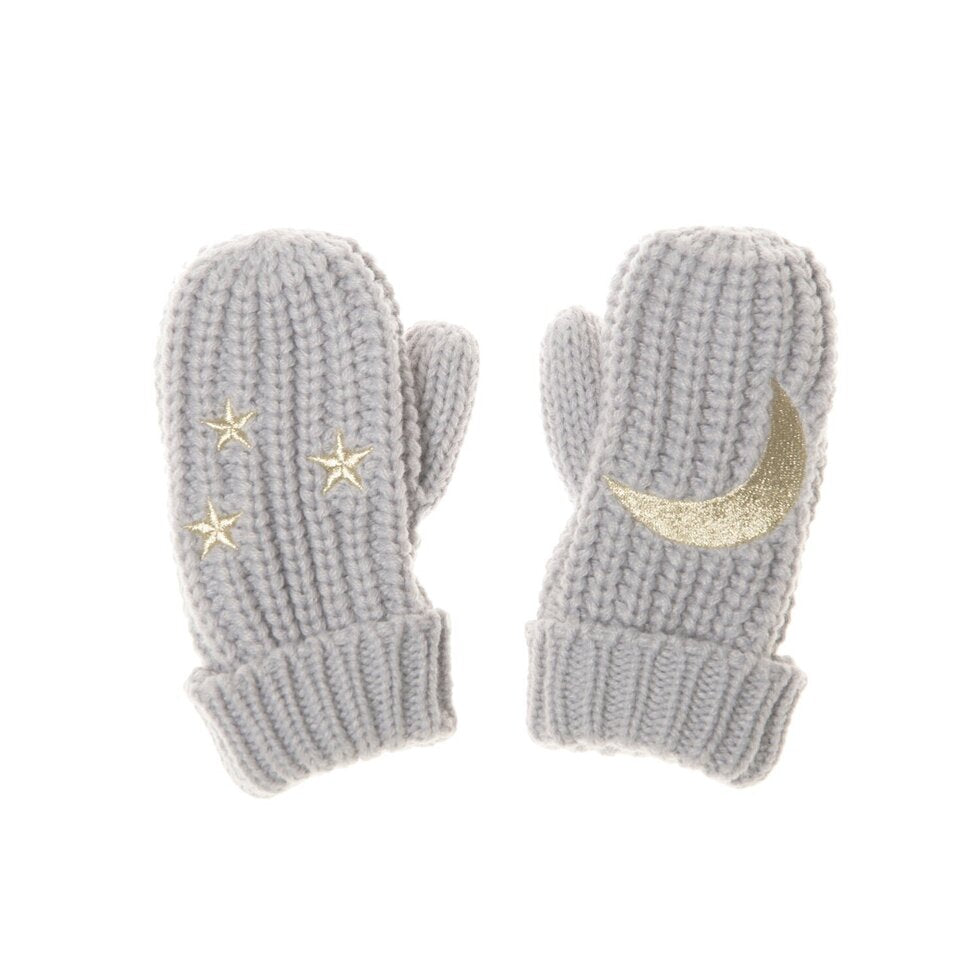 Rockahula Moonlight Knitted Mittens Grey