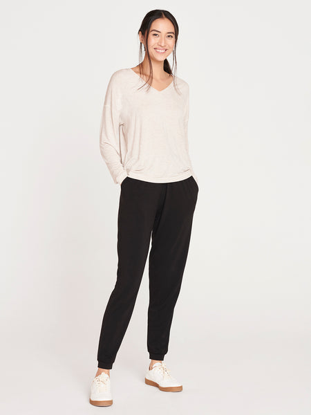 Naturally Soft Seacell™ Long Sleeve Top - Vanilla Cream