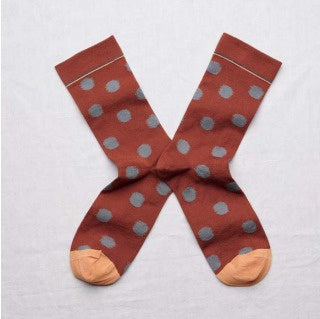 Polka Dot Sepia Socks