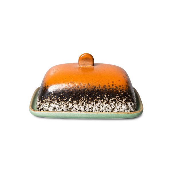 70's Ceramics: Butter Dish Meteor