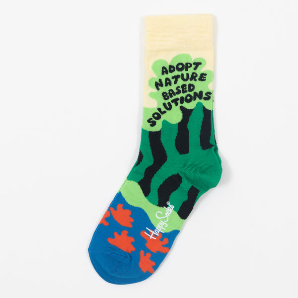 Nature Based Solutions Socks in Green Blue & Cream