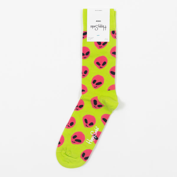 Green & Pink Alien Socks