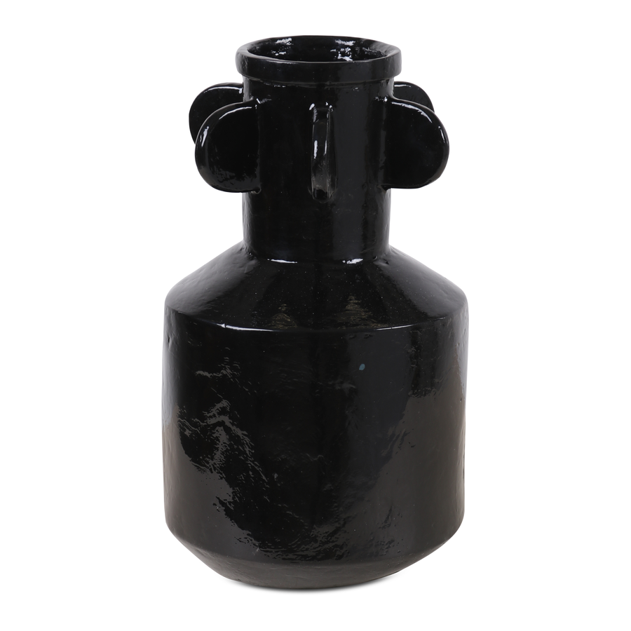 GERT SNEL Vase black model small,  Ø25x45 cm