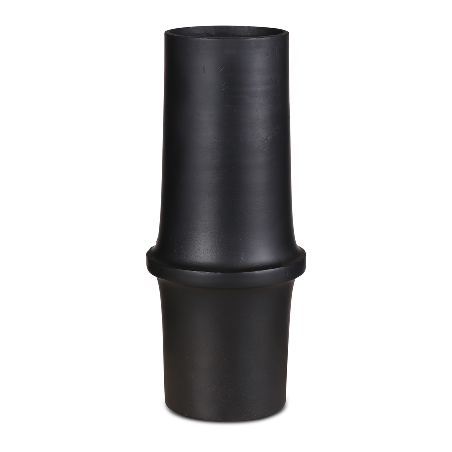 GERT SNEL Vase Macy matt black large,  19x19x42 cm