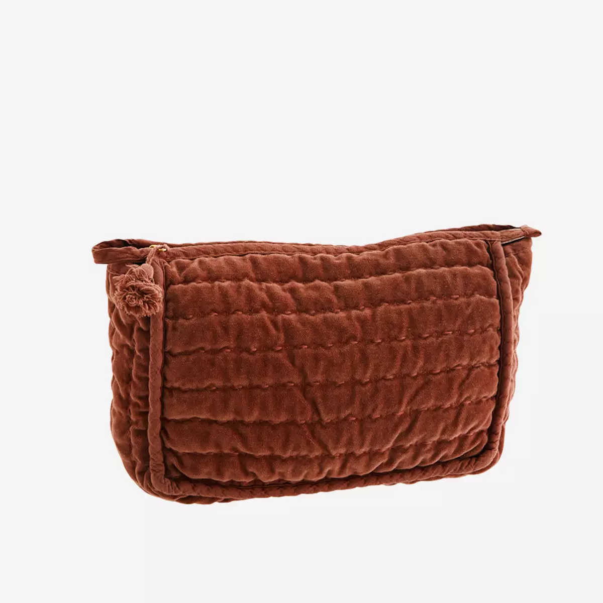 QUILTED VELVET WASHBAG