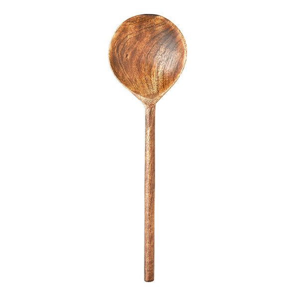 Madam Stoltz Mango Wood Round Spoon