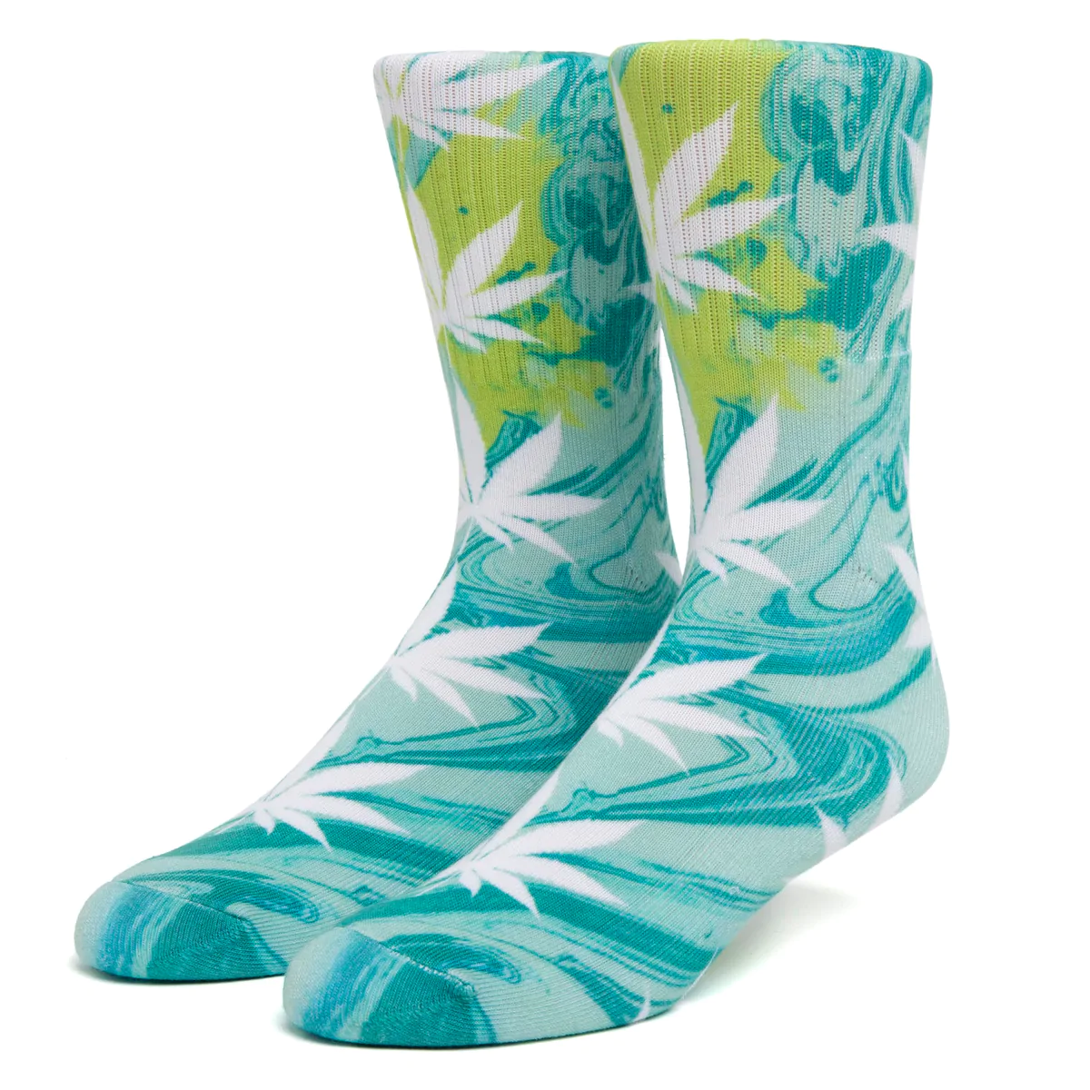 Digital Plantlife Socks - Green / White