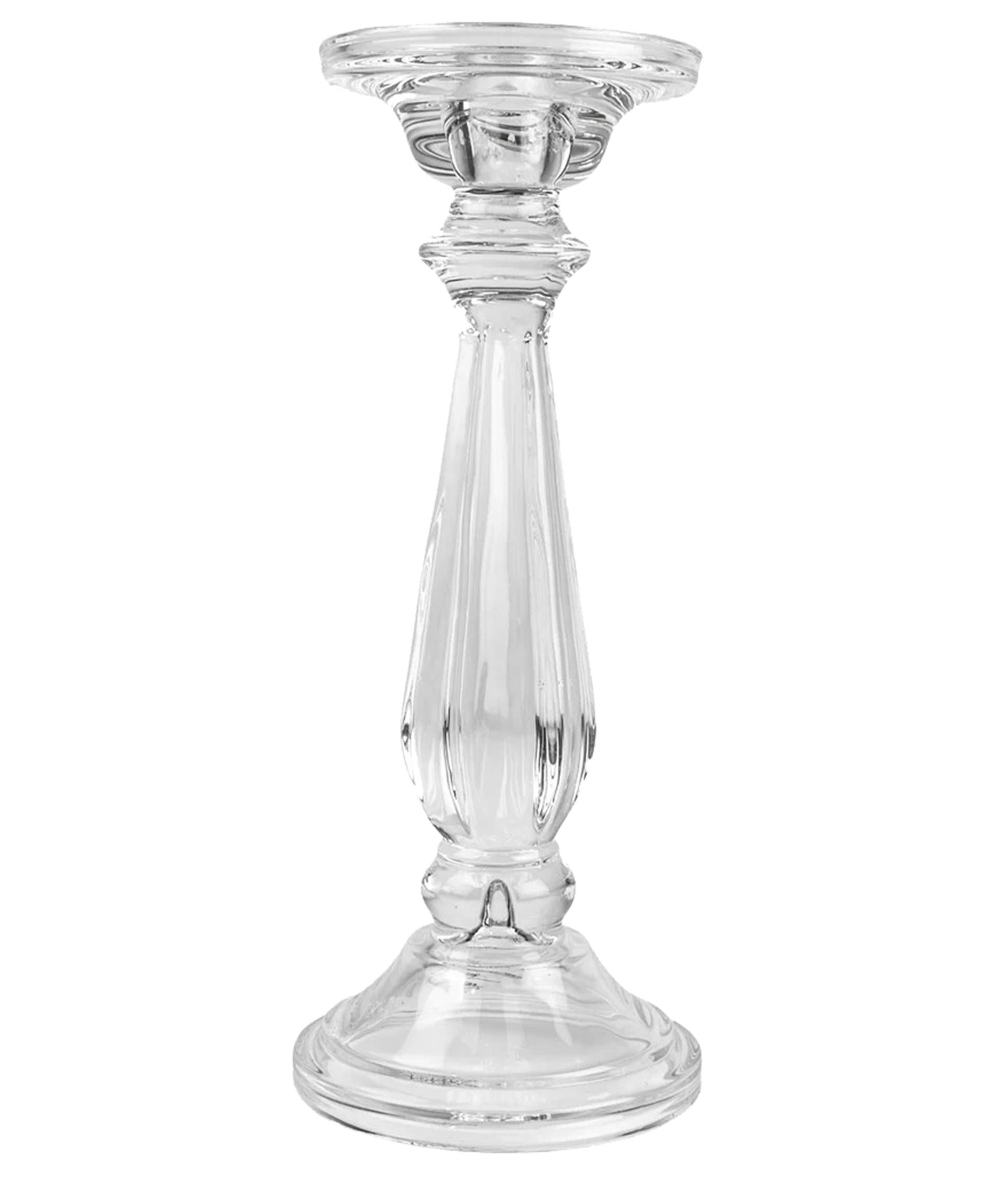 Grand Illusions Tilbury Clear Glass Candlestick