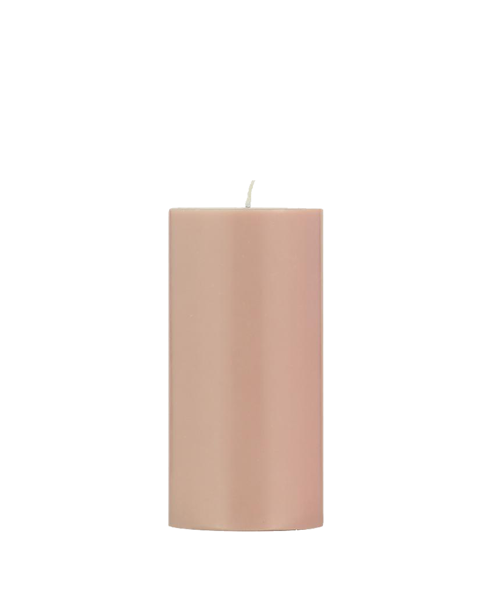 British Colour Standard Eco Pillar Candle Old Rose 15cm