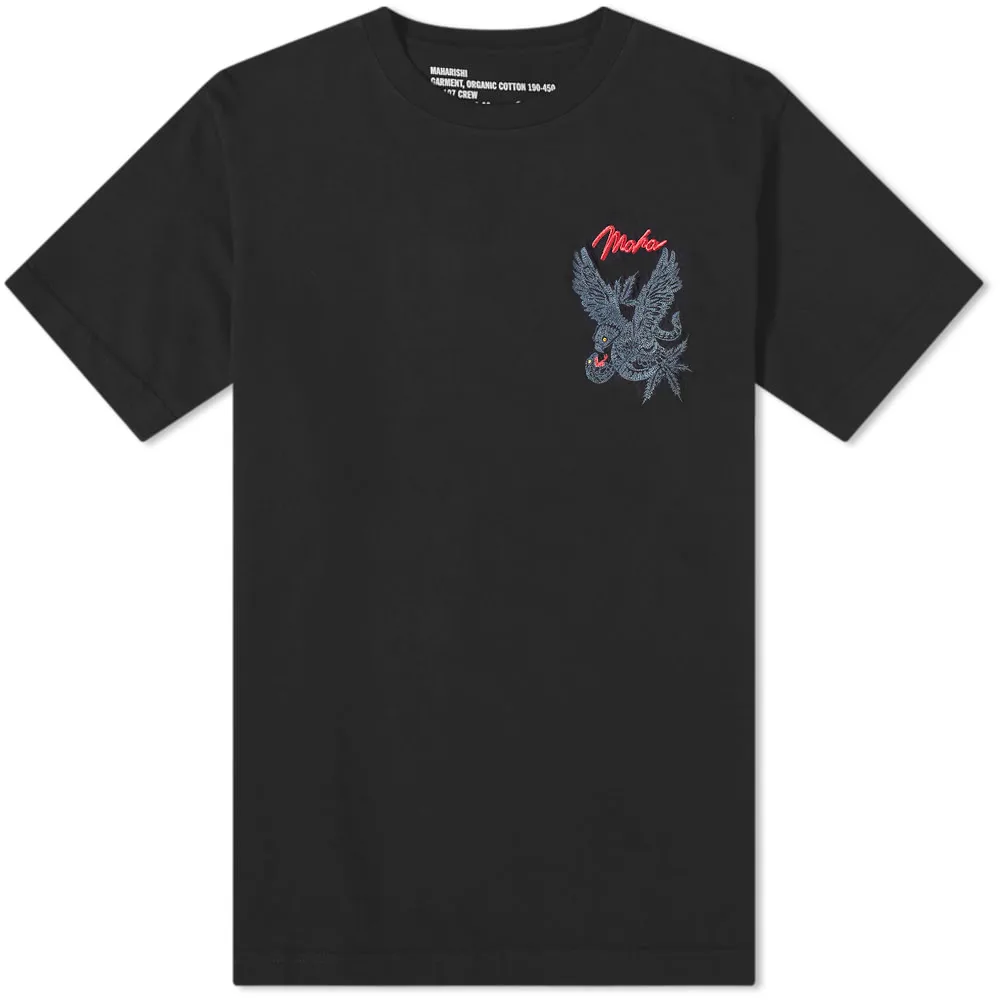 Maharishi Maha Eagle Vs Snake Embroided Tee Black