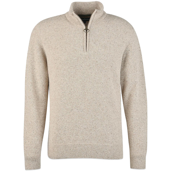 Barbour Tisbury Half Zip Sweater - Stone