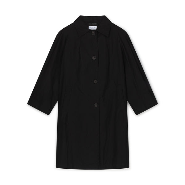 Kate Sheridan Black Oversized Wax Louis Coat