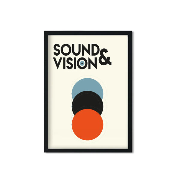 Hey Ho & Co Sound And Vision Giclée Retro Abstract A3 Print