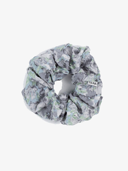 Julie Wildflower Scrunchie - Steel Grey