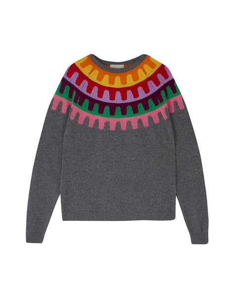 Rick Rack Yoke Cashmere Jumper