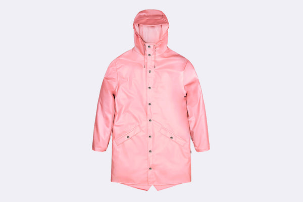 Rains Long Jacket Pink Sky