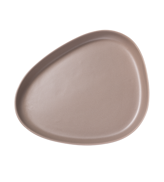 | Stoneware Platter Plate | Warm Grey