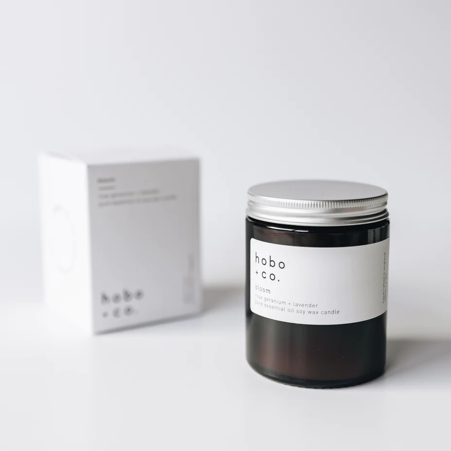 Hobo + Co Bloom Medium Essential Oil Soy Candle