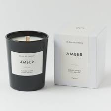 Union Of London Amber, Medium, Black candle 