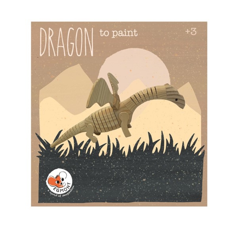 Egmont Toys Wooden Dragon To Paint Kit