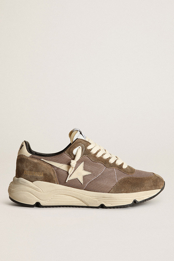 Golden Goose Deluxe Brand Golden Goose Running Sole Net Upper And Toe Box Leather Toe Star Spur And Heel