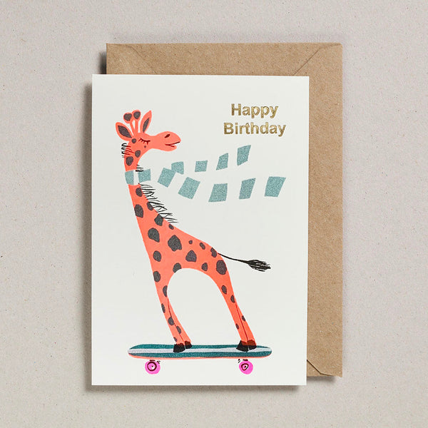 : Riso Pets Card - Happy Birthday Giraffe