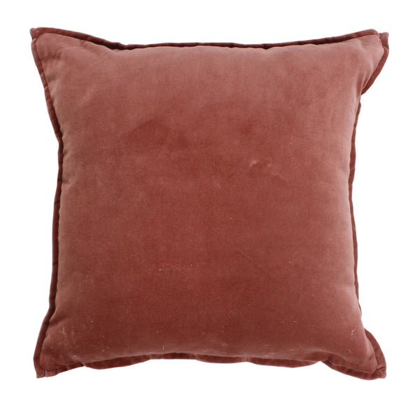Limelight Home Textiles Velvet Square Cushion - Old Pink
