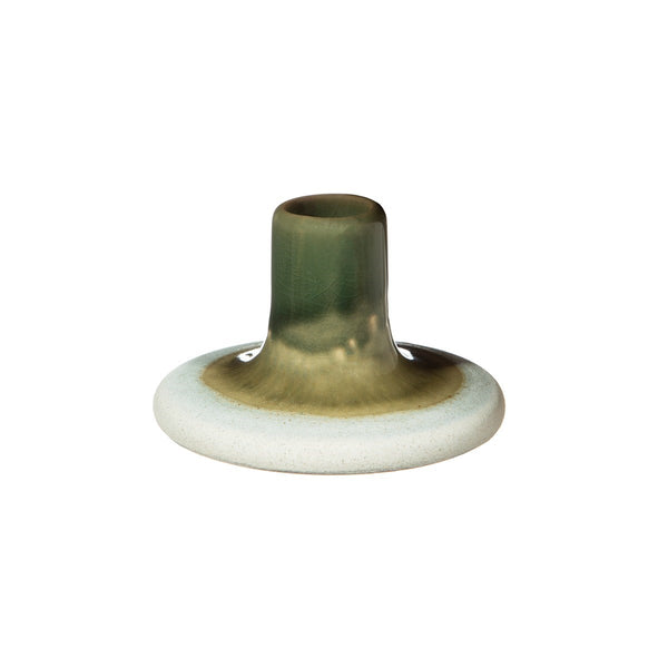 Mojave Glaze Green Candleholder