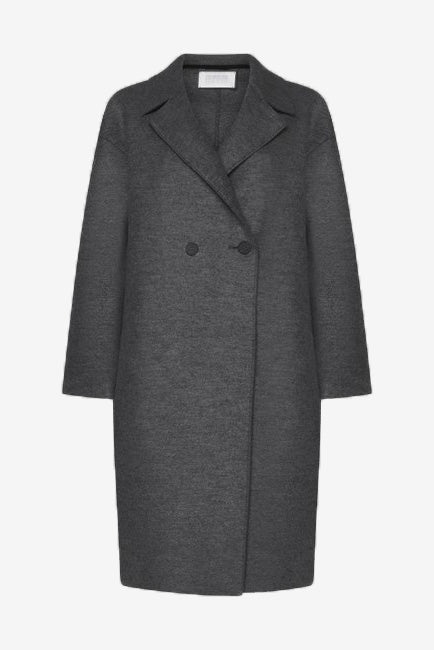 Harris Wharf London Dropped Shoulder Coat In Pressed Wool