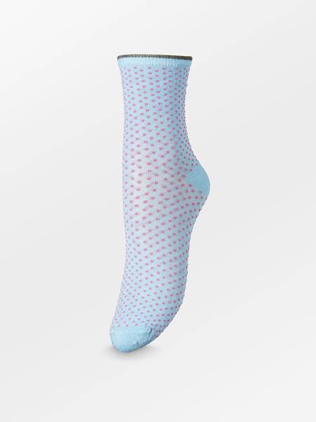 Dina Small Dots Sock - Light Blue