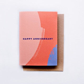 The Completist Happy Anniversary Brush Card