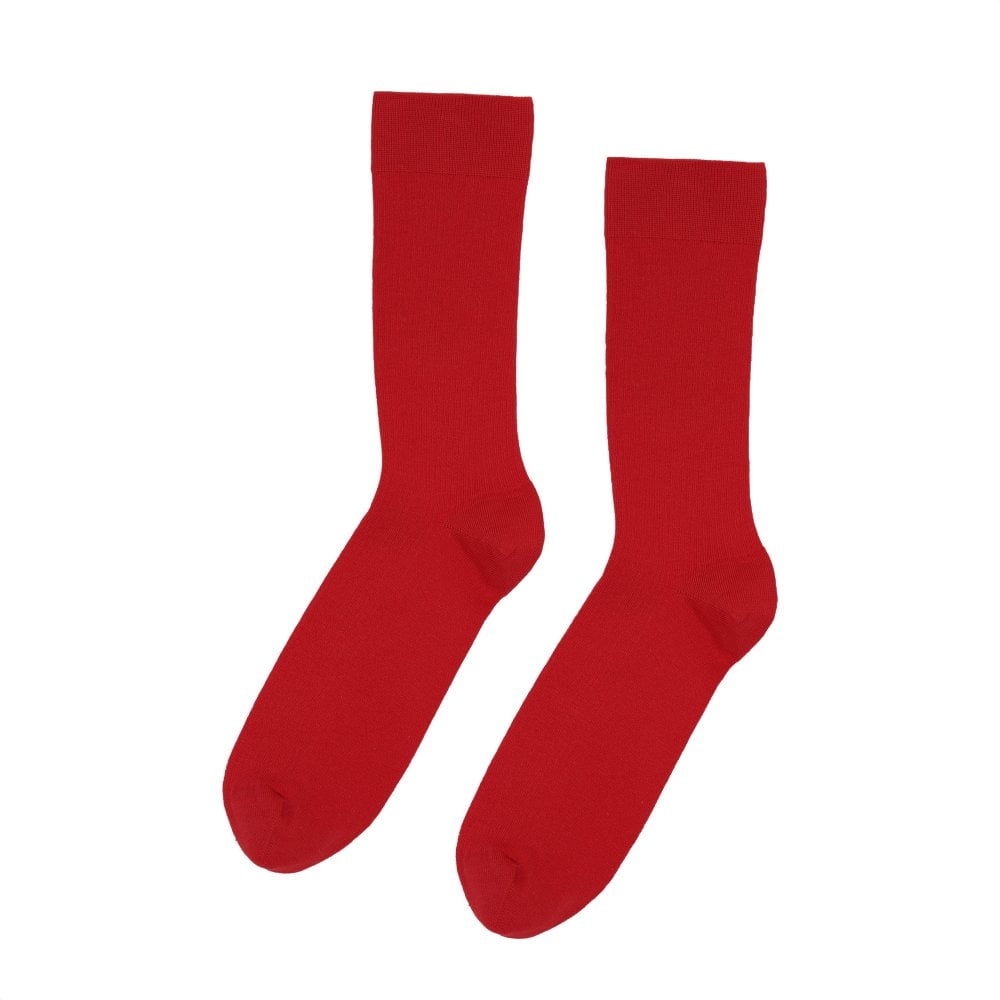 Classic Organic Cotton Socks Scarlet CS6001