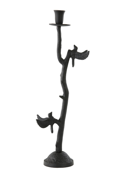 L&l | Candle Holder Bird - Black