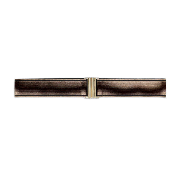 Fine Gold Stripe Elastic Belt