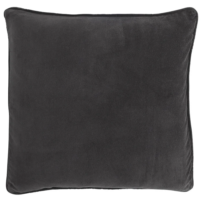Bungalow DK Dark Grey Velvet Cushion 50x50cm