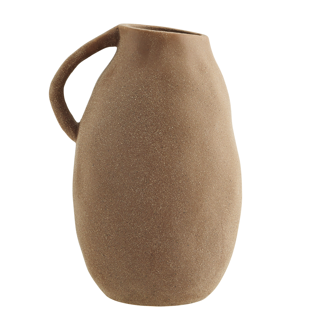 Madam Stoltz Large Stoneware Vase with Handle